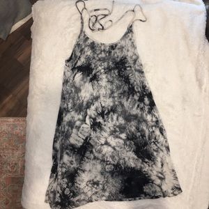 Black/white Tie Dye Dress